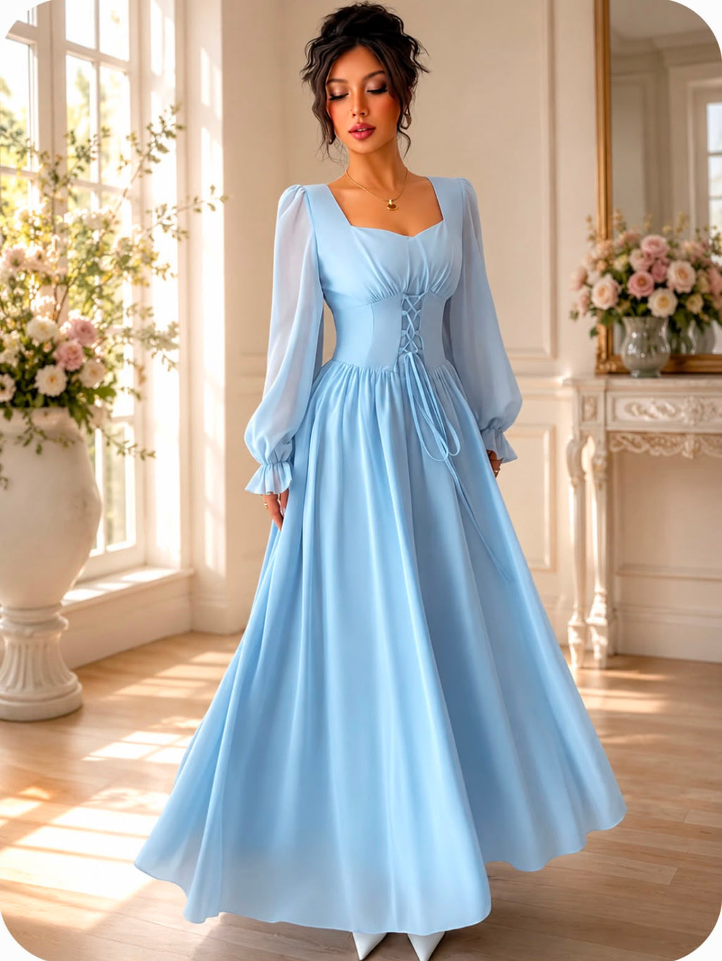 Vestido Celeste