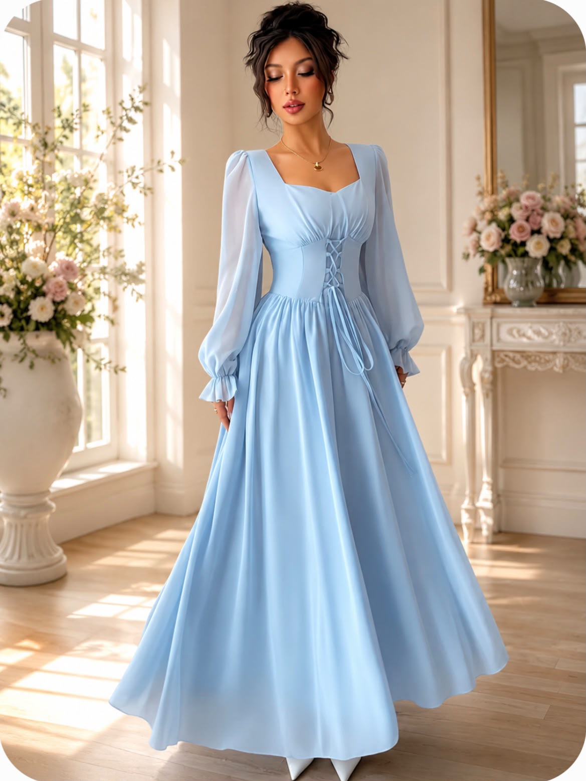Vestido Celeste