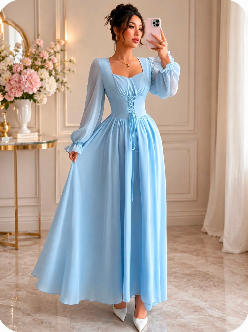 Vestido Celeste