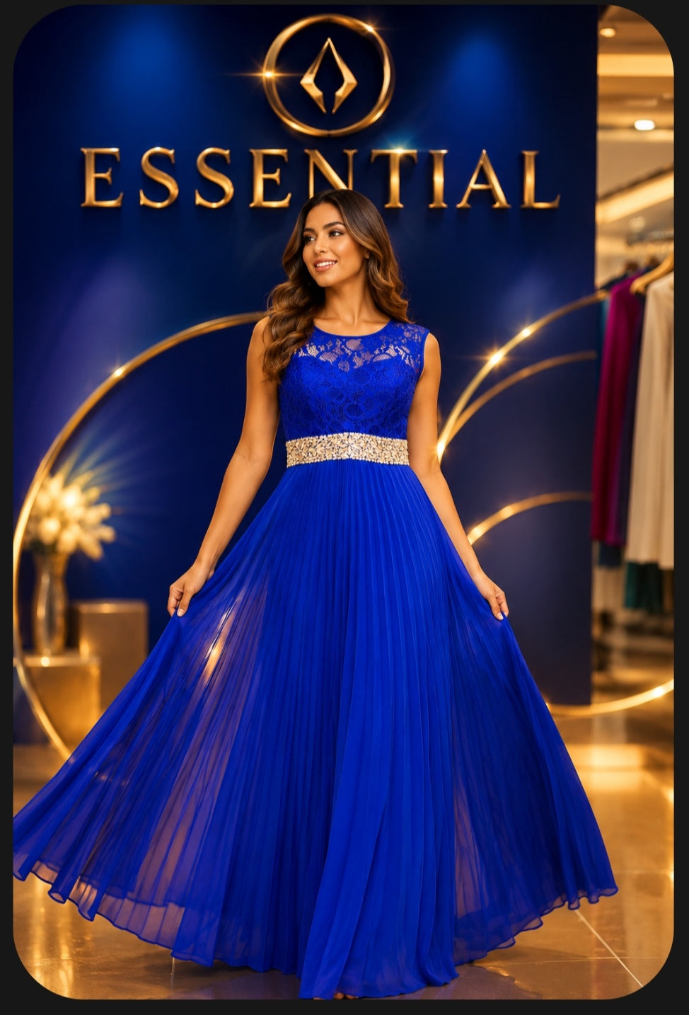 Vestido elegante azul