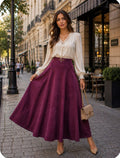 PROMOCION! : Falda Gamuza Color Morado