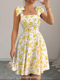 Vestido corto amarillo
