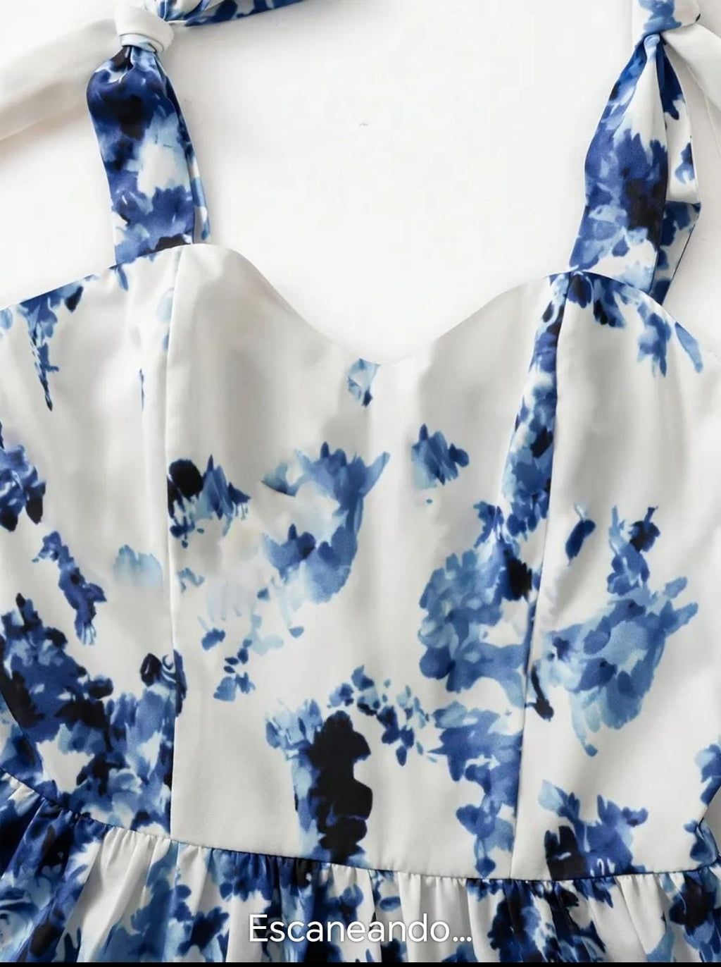 Vestido Estampado Celeste