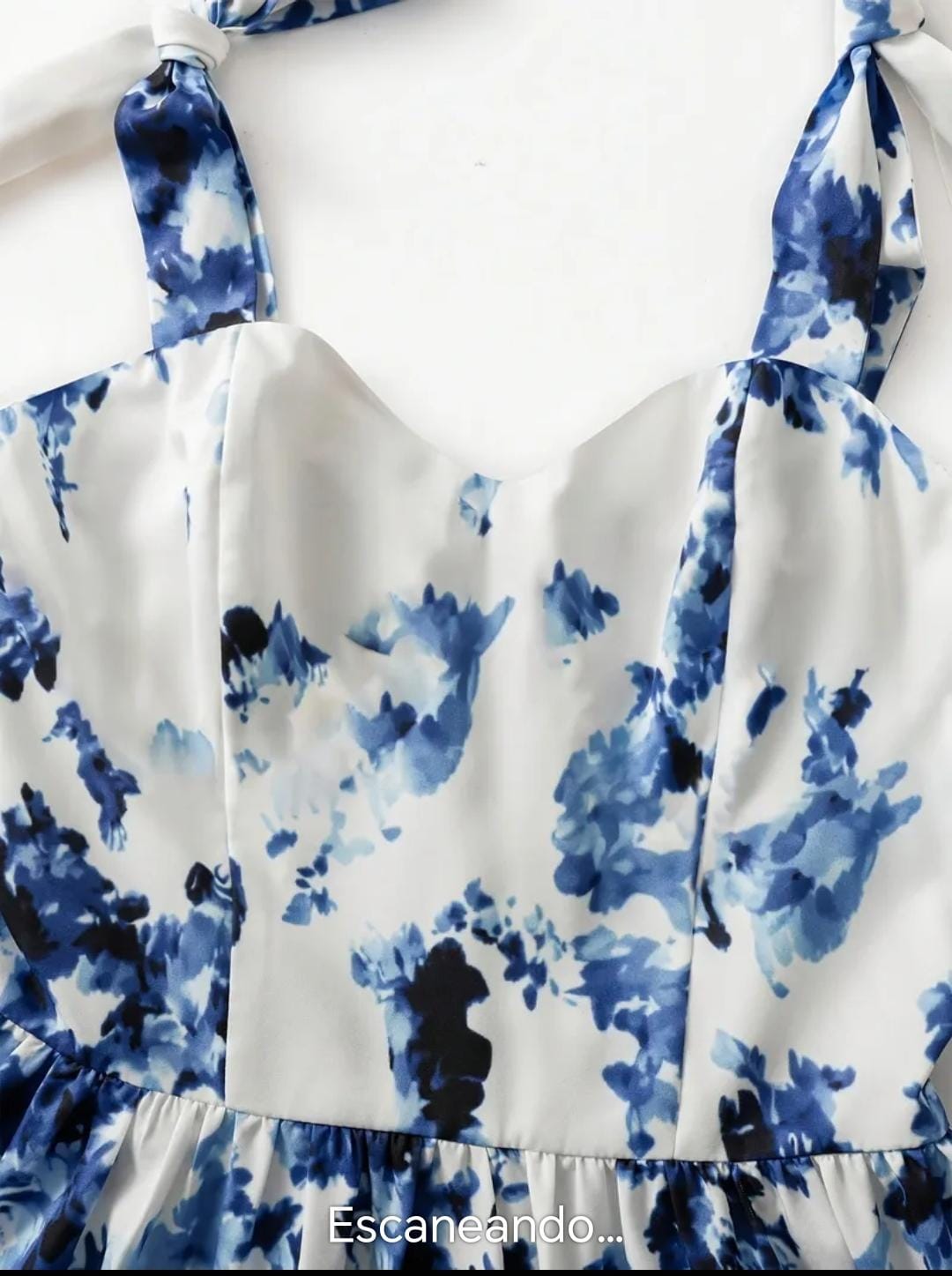 Vestido Estampado Celeste