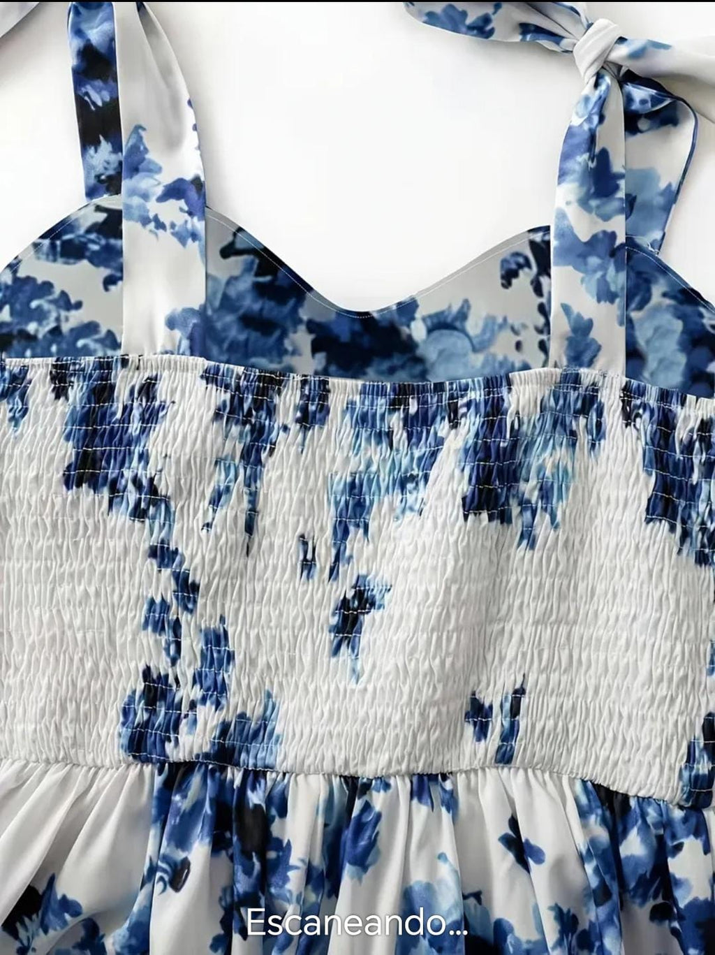 Vestido Estampado Celeste