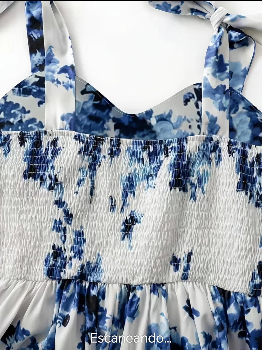 Vestido Estampado Celeste
