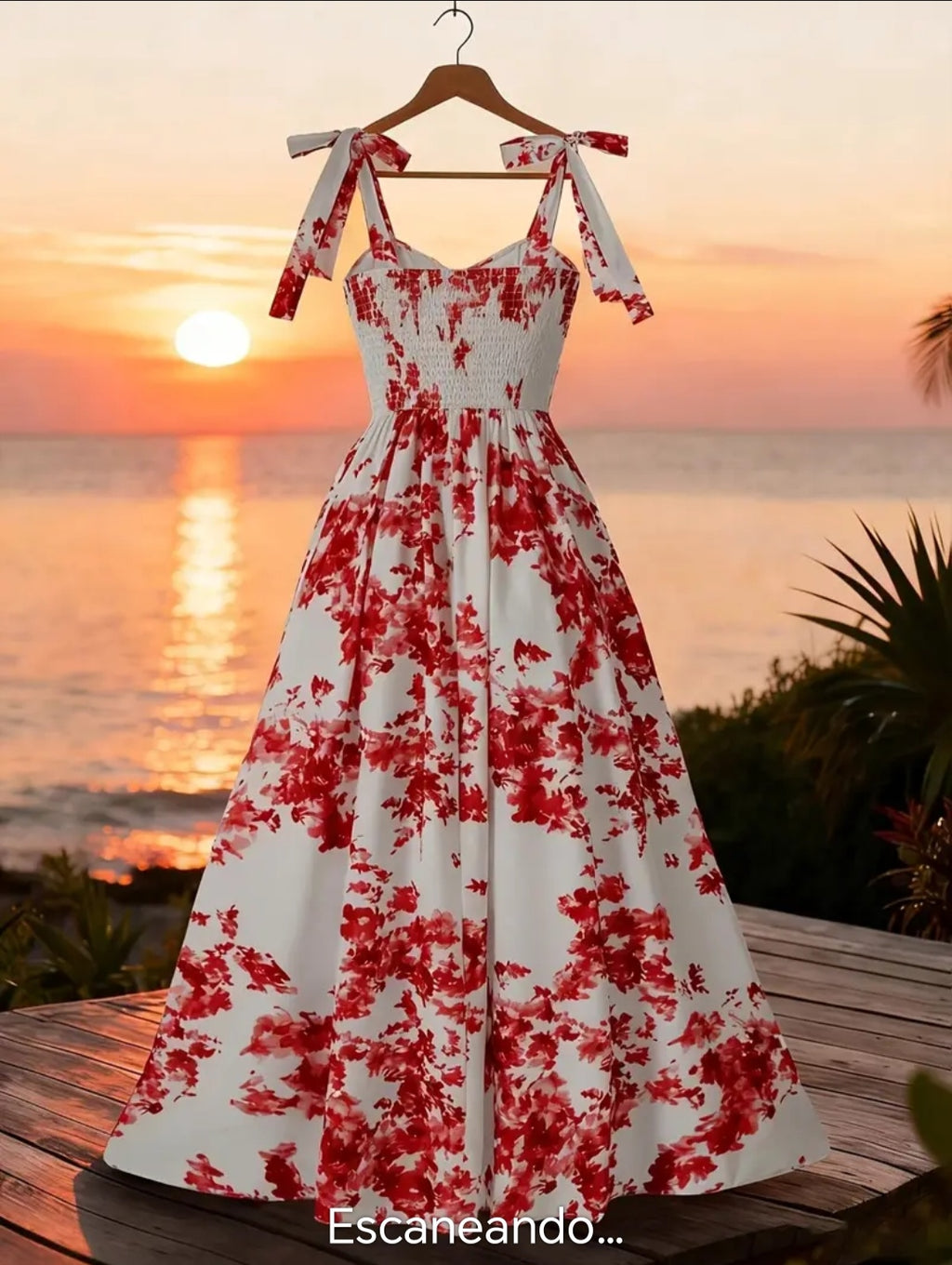 Vestido Estampado Rojo