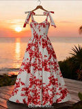 Vestido Estampado Rojo