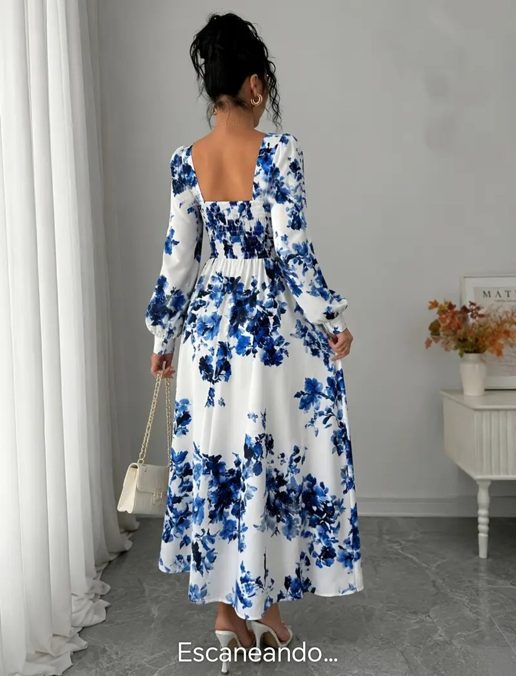 Vestido Floreado azul