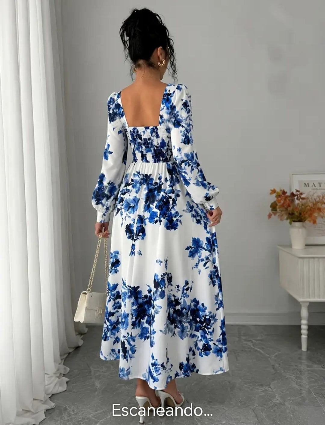 Vestido Floreado azul