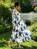 Vestido Floreado azul