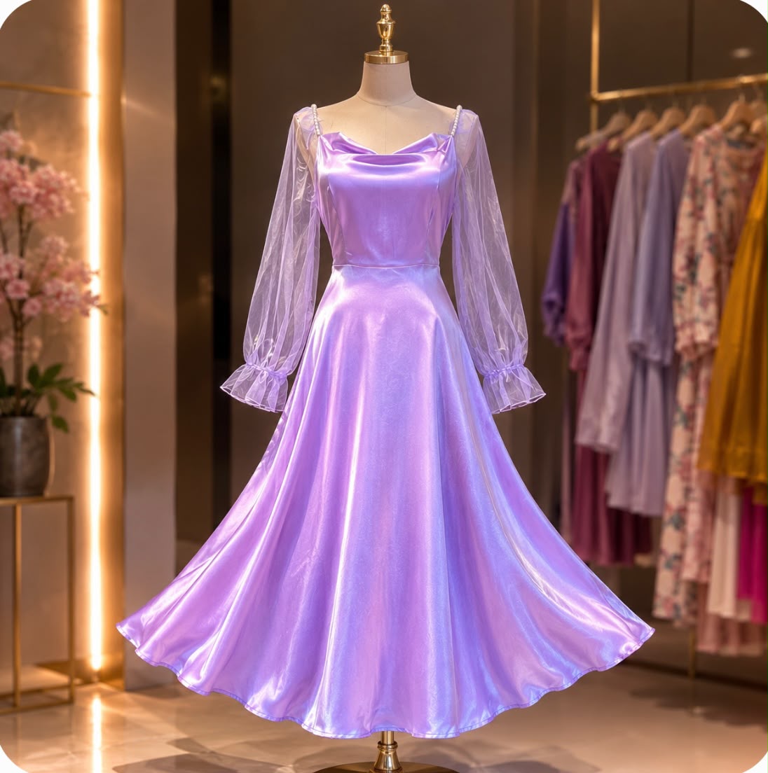Vestido en Satín