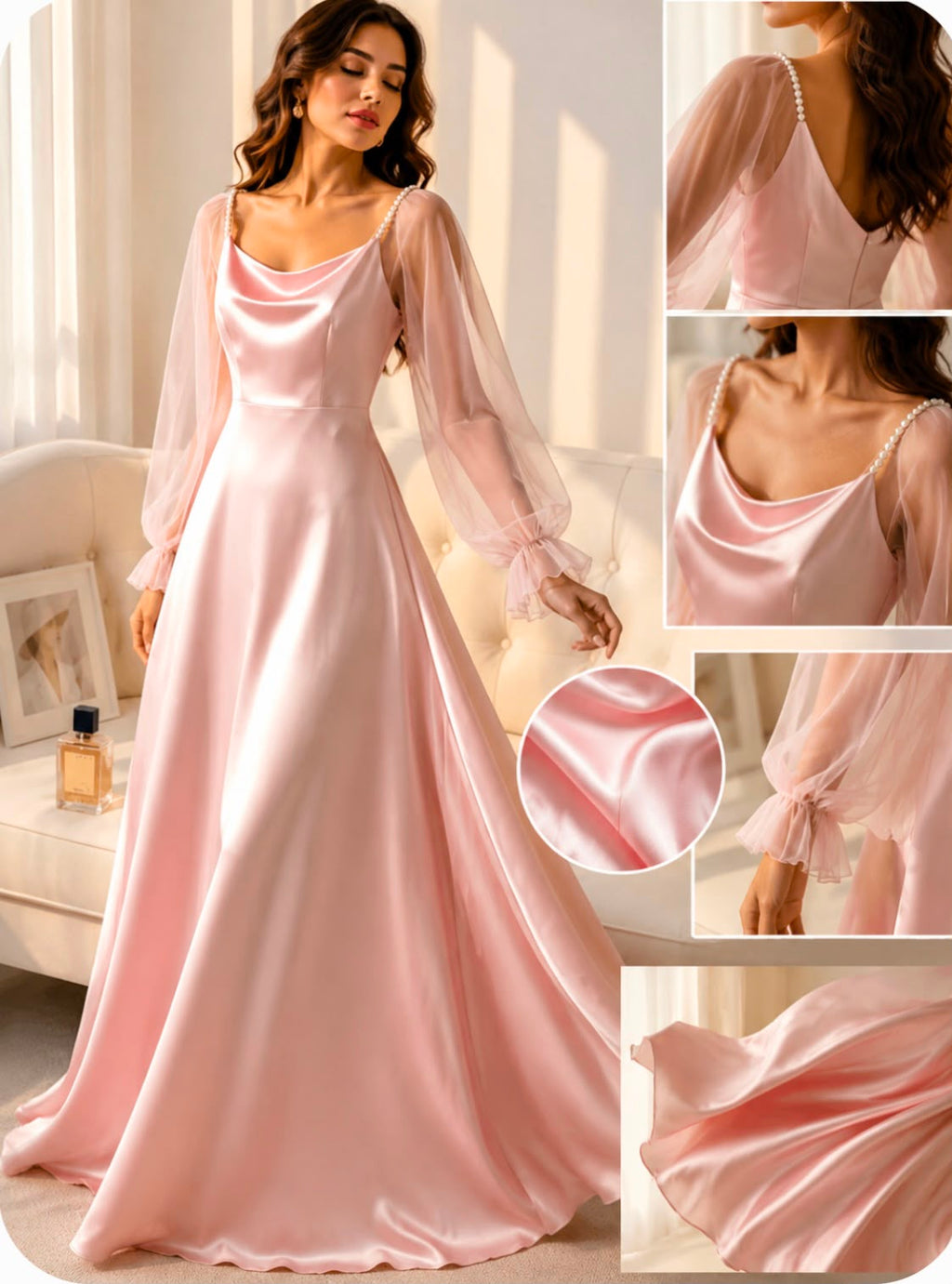 Vestido en Satín